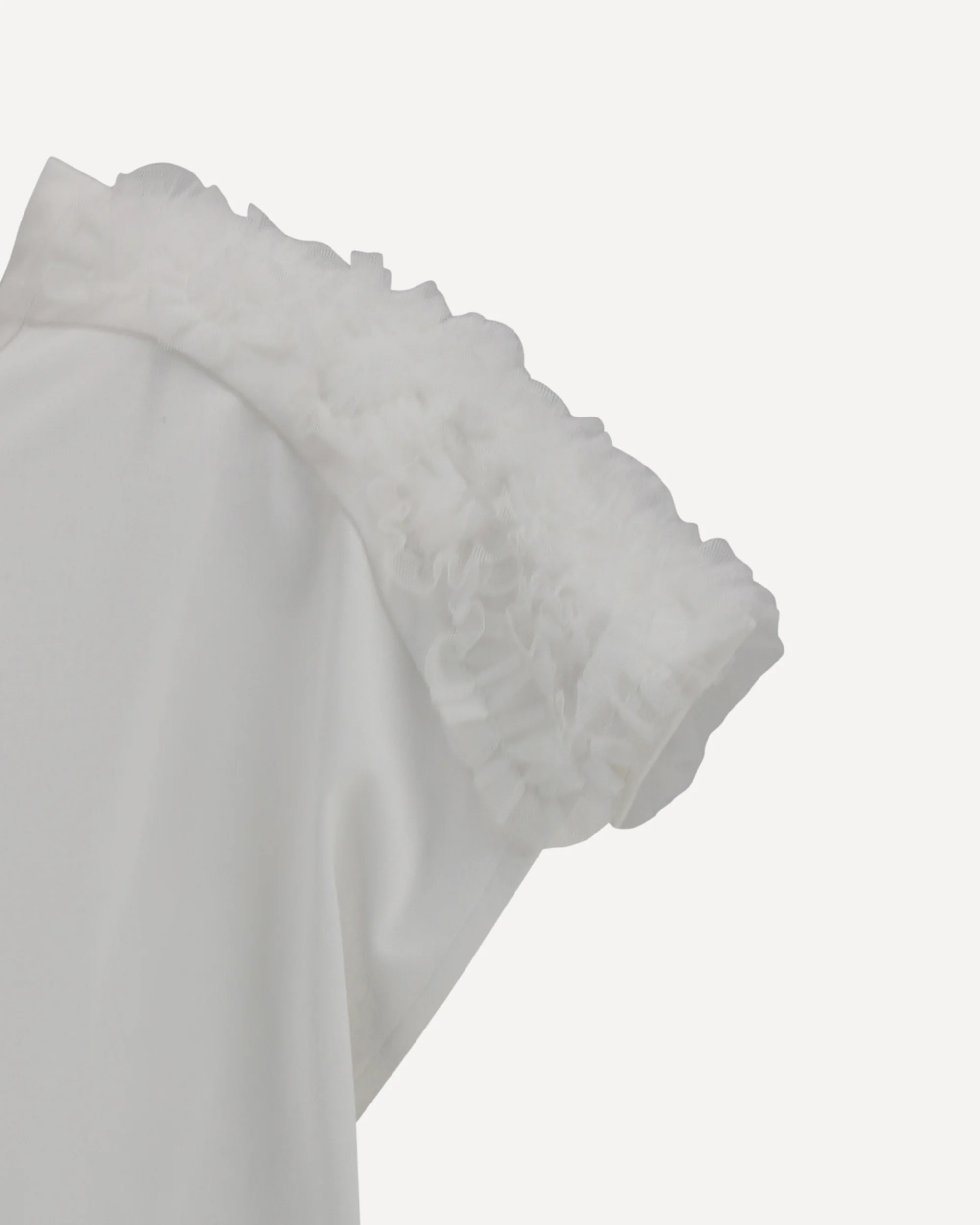 T-Shirt with tulle appliqués - Image 5