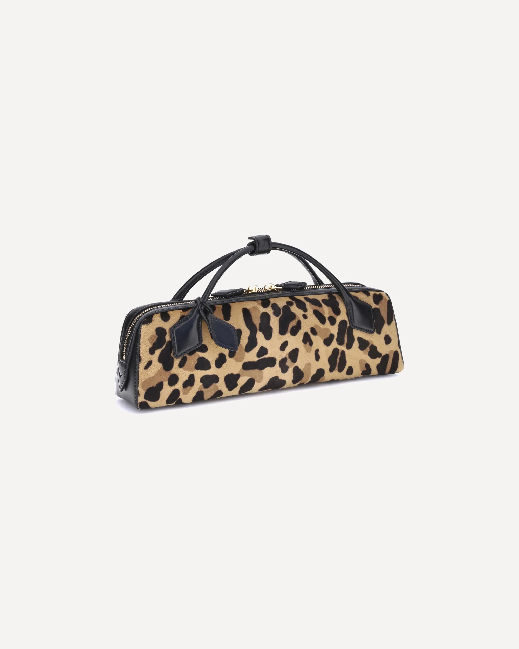 Teckel Leopard-Print Calf Hair Handbag - Image 4