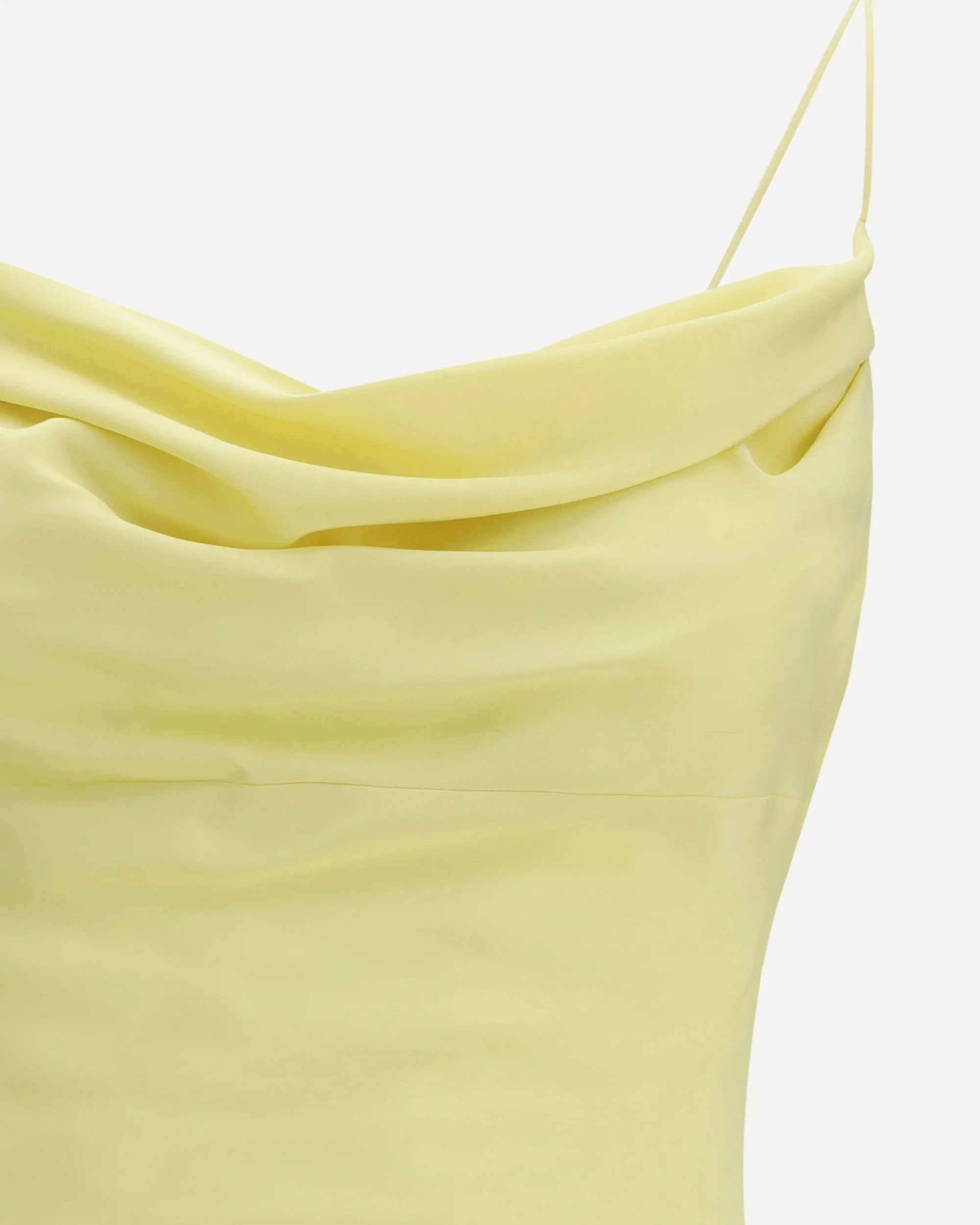 Long silk satin Dress with straps - Image 5