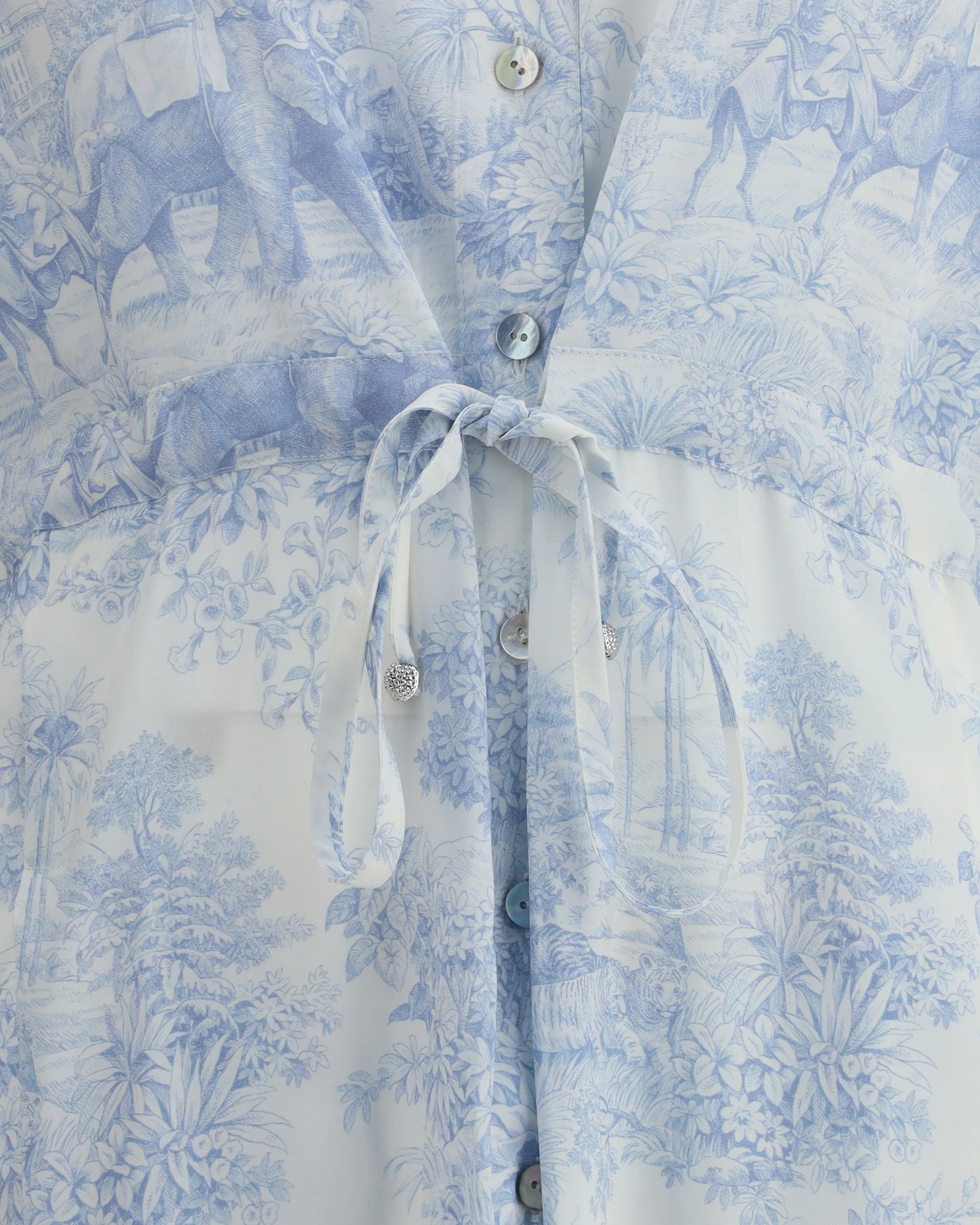 Toile de jouy chemisier Dress - Image 5