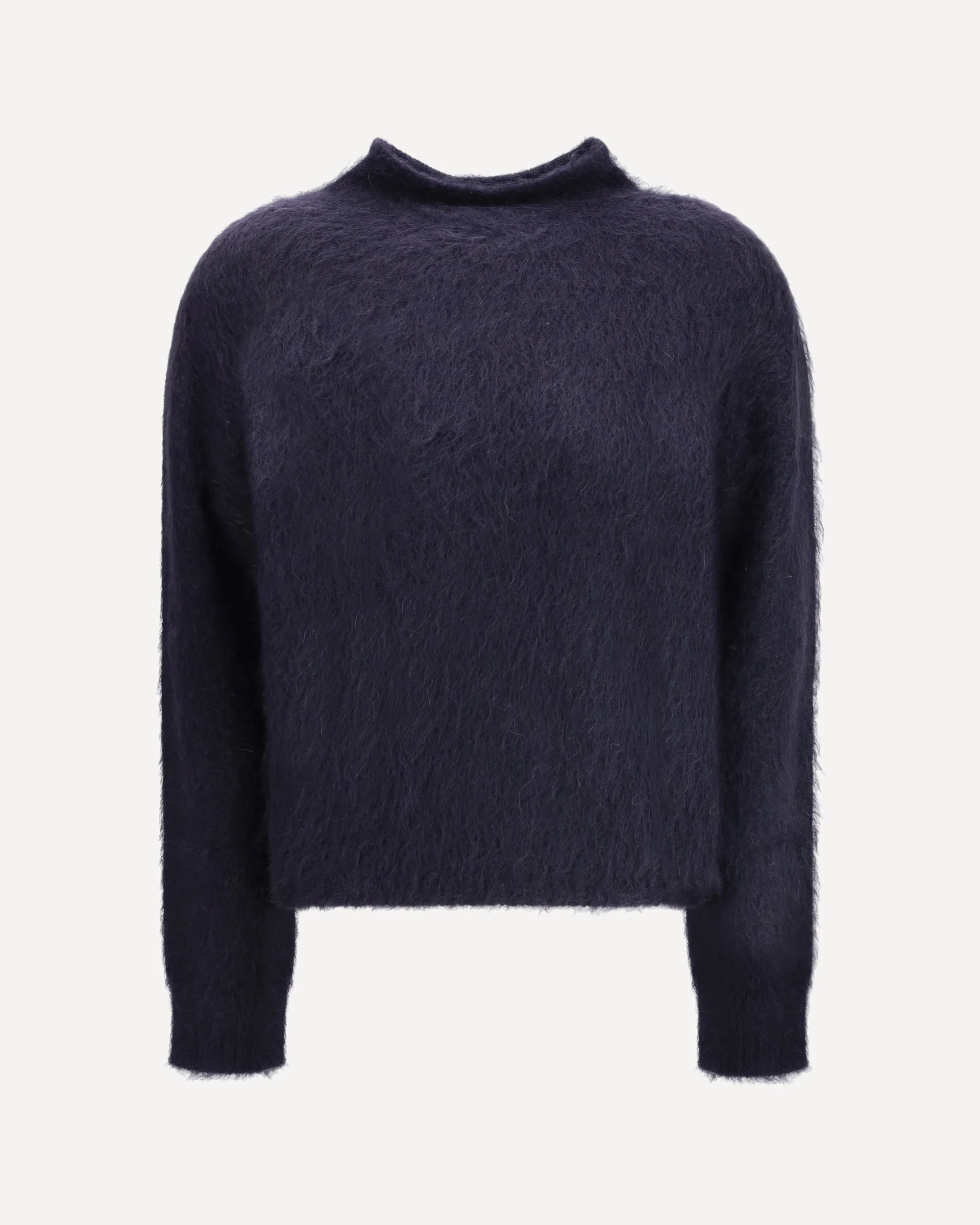 Turtleneck Sweater in brushed mohair-blend yarn - Image 3