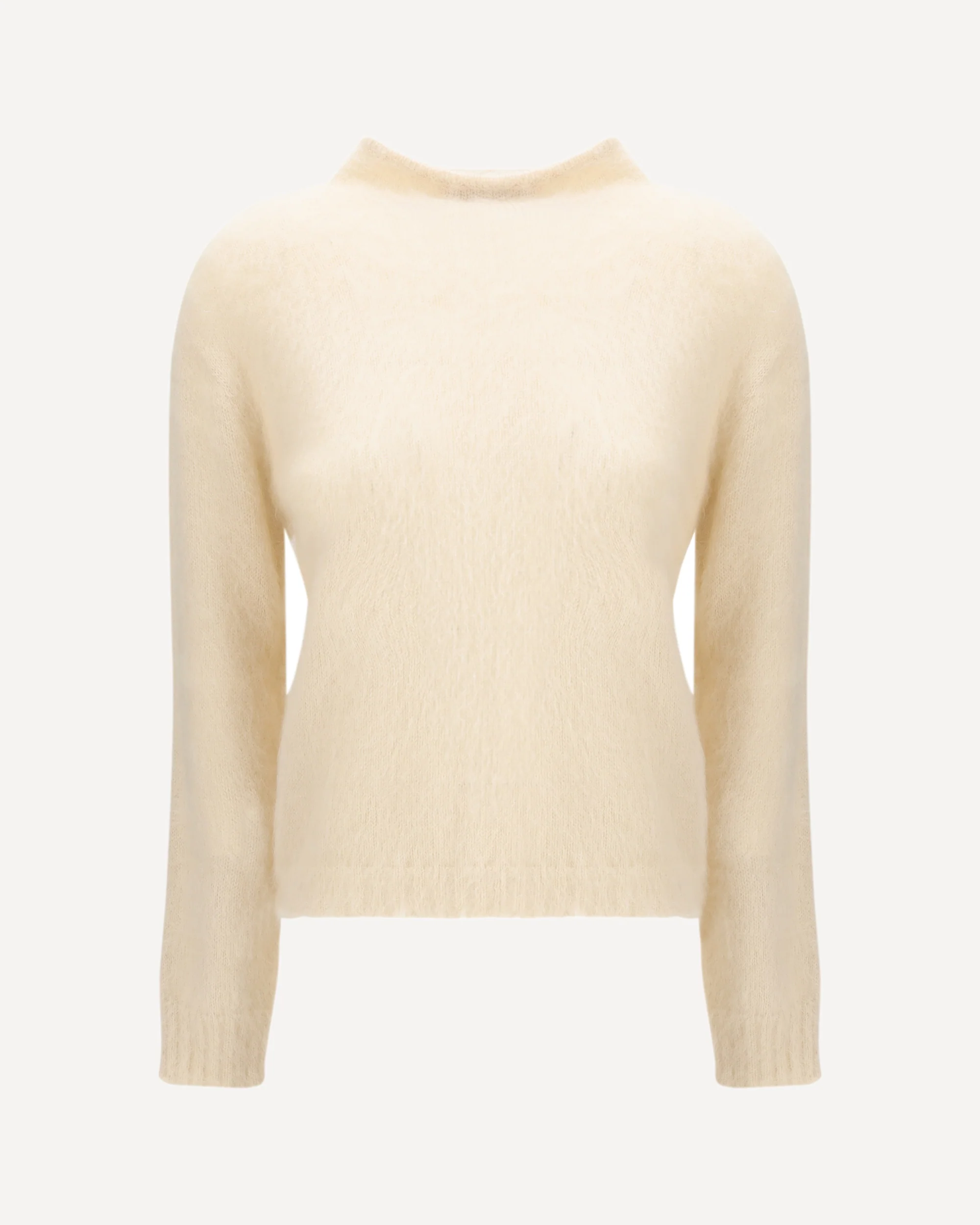 Turtleneck Sweater in brushed mohair-blend yarn - Image 3