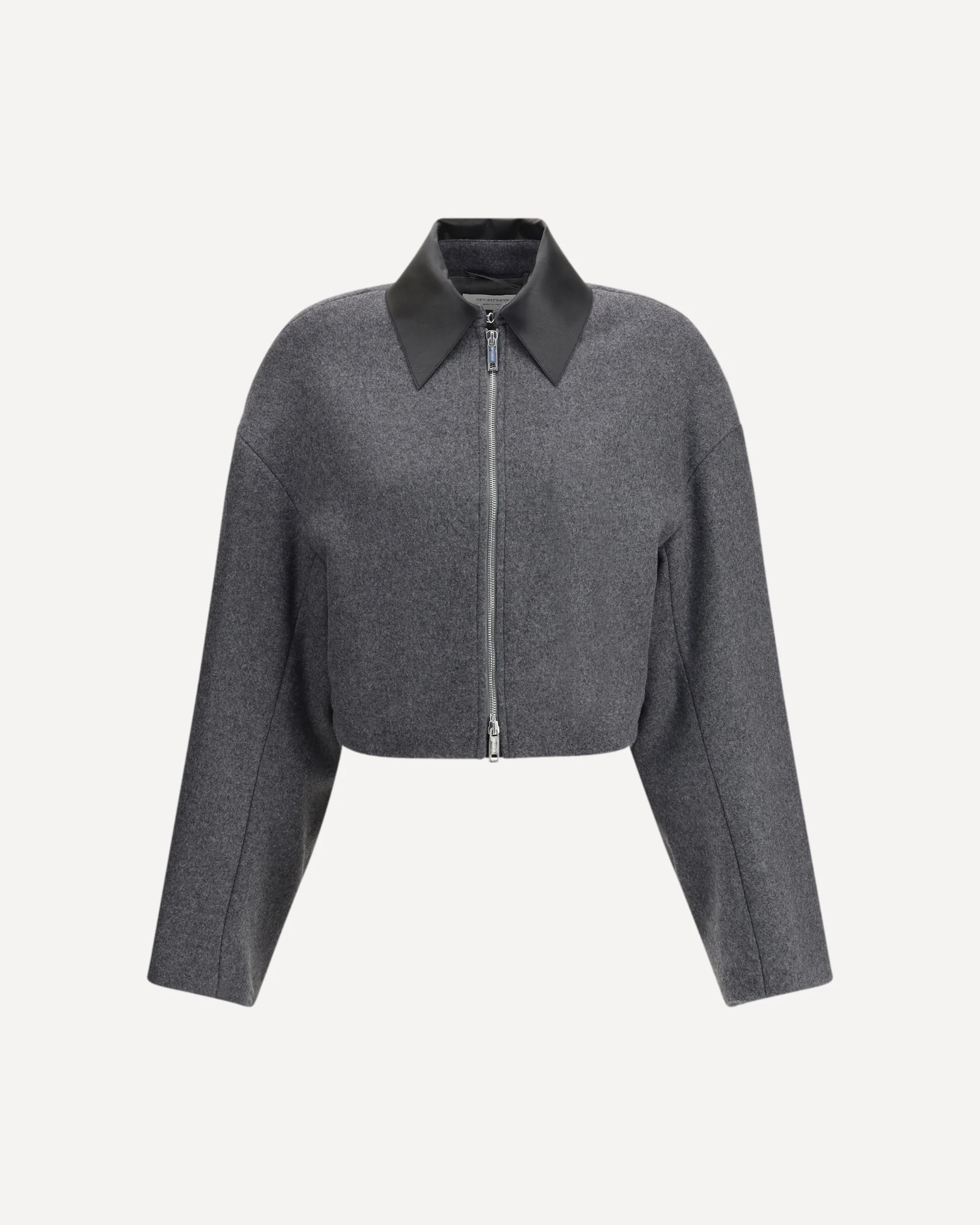 Cropped Vacuo Jacket in Virgin Wool - Image 3