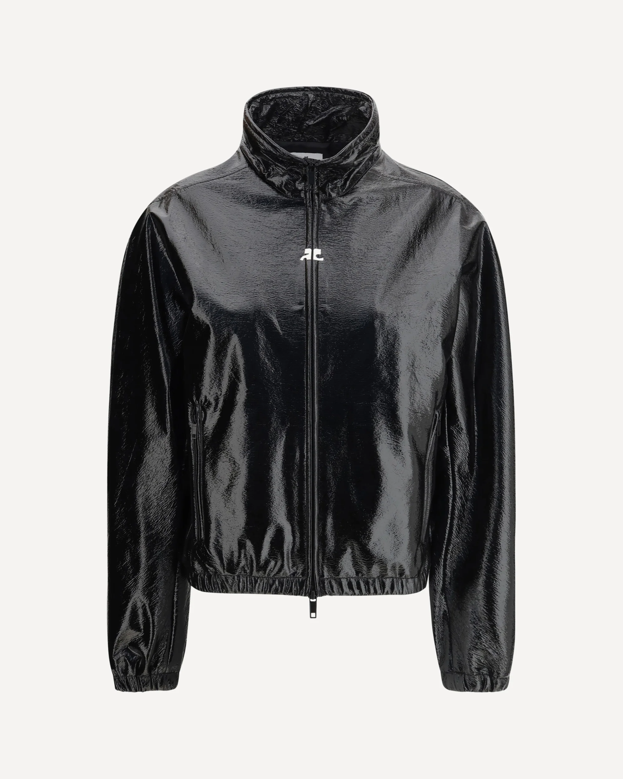 Vinyl zip Jacket