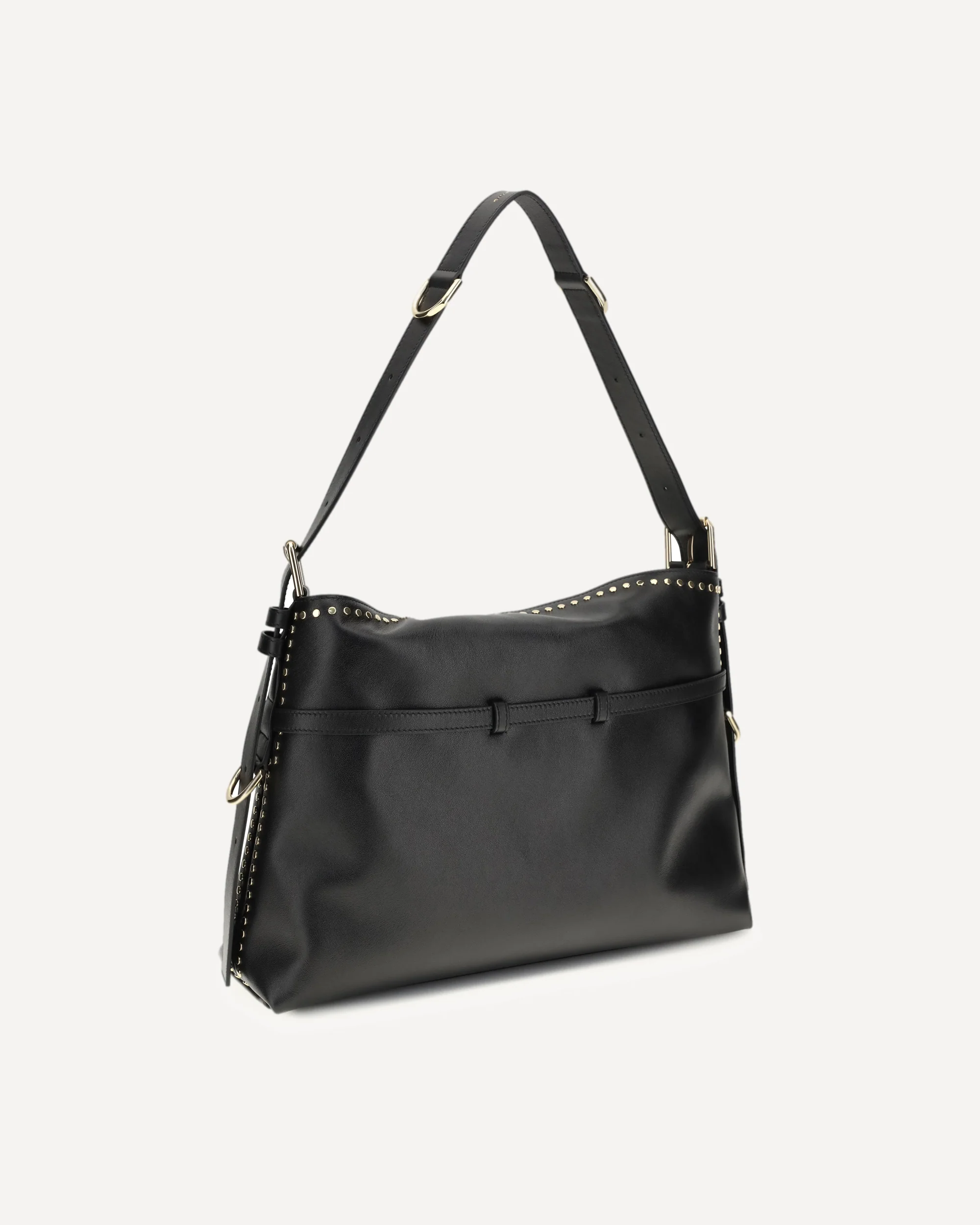 Large Voyou Shoulder Bag in shiny leather - Image 5