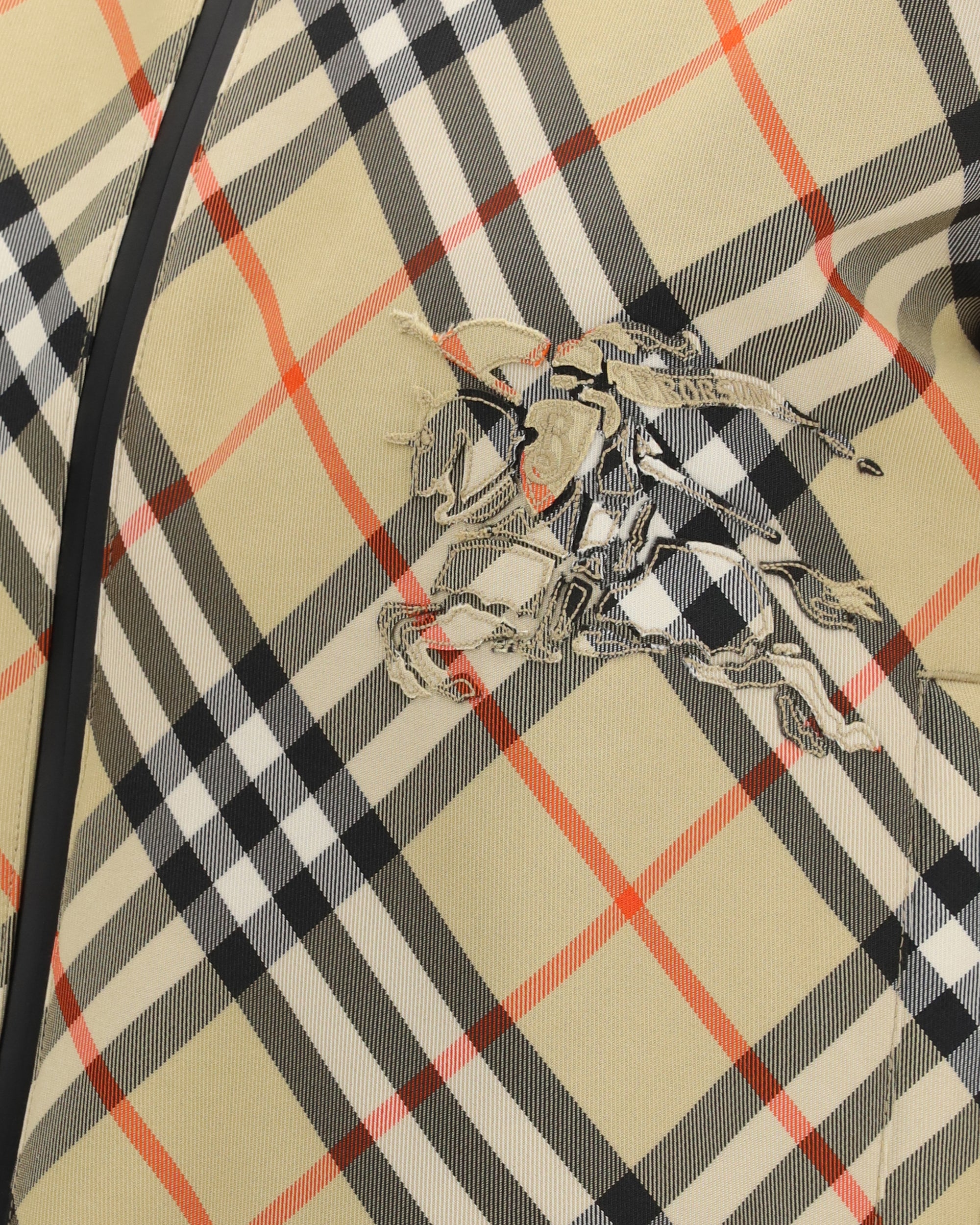 Reversible cropped check Jacket - Image 7