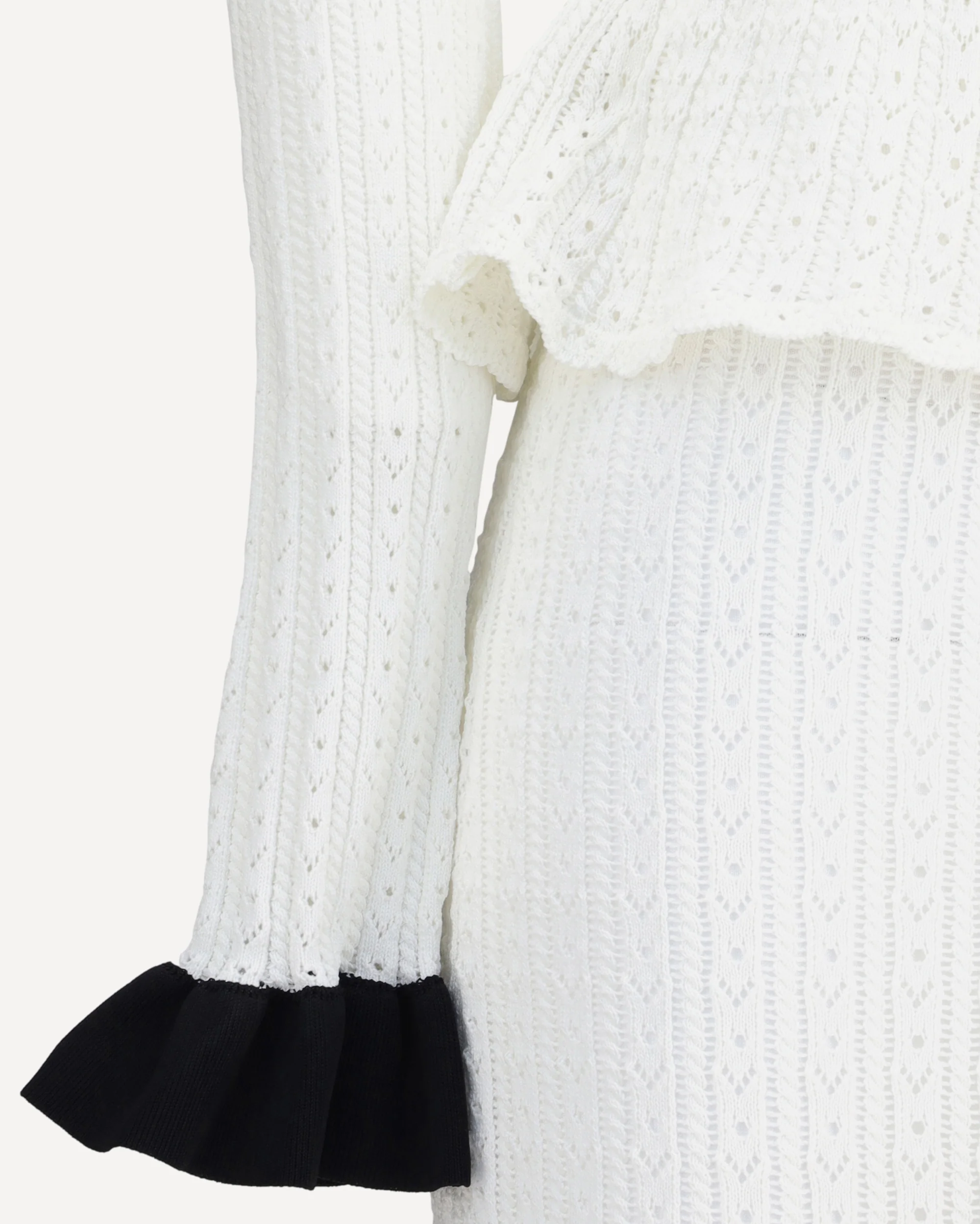 Pointelle Knit Long Dress - Image 6