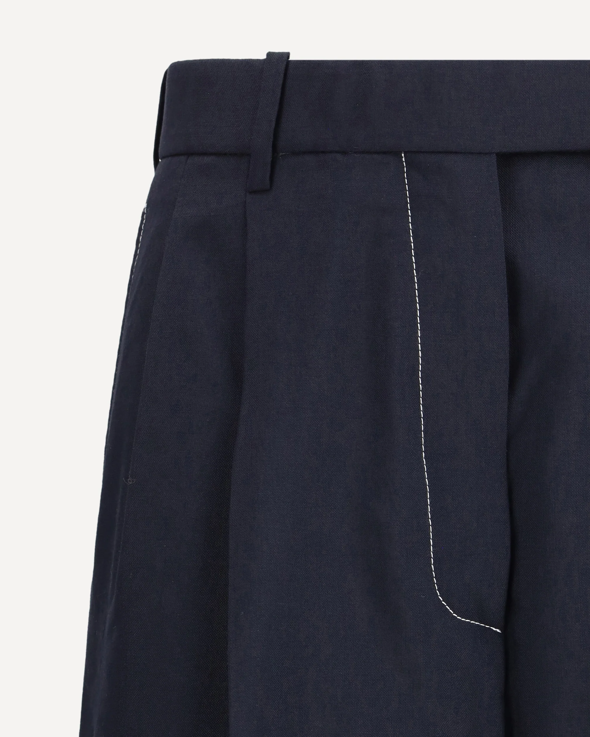 White stitching wool Pants - Image 5