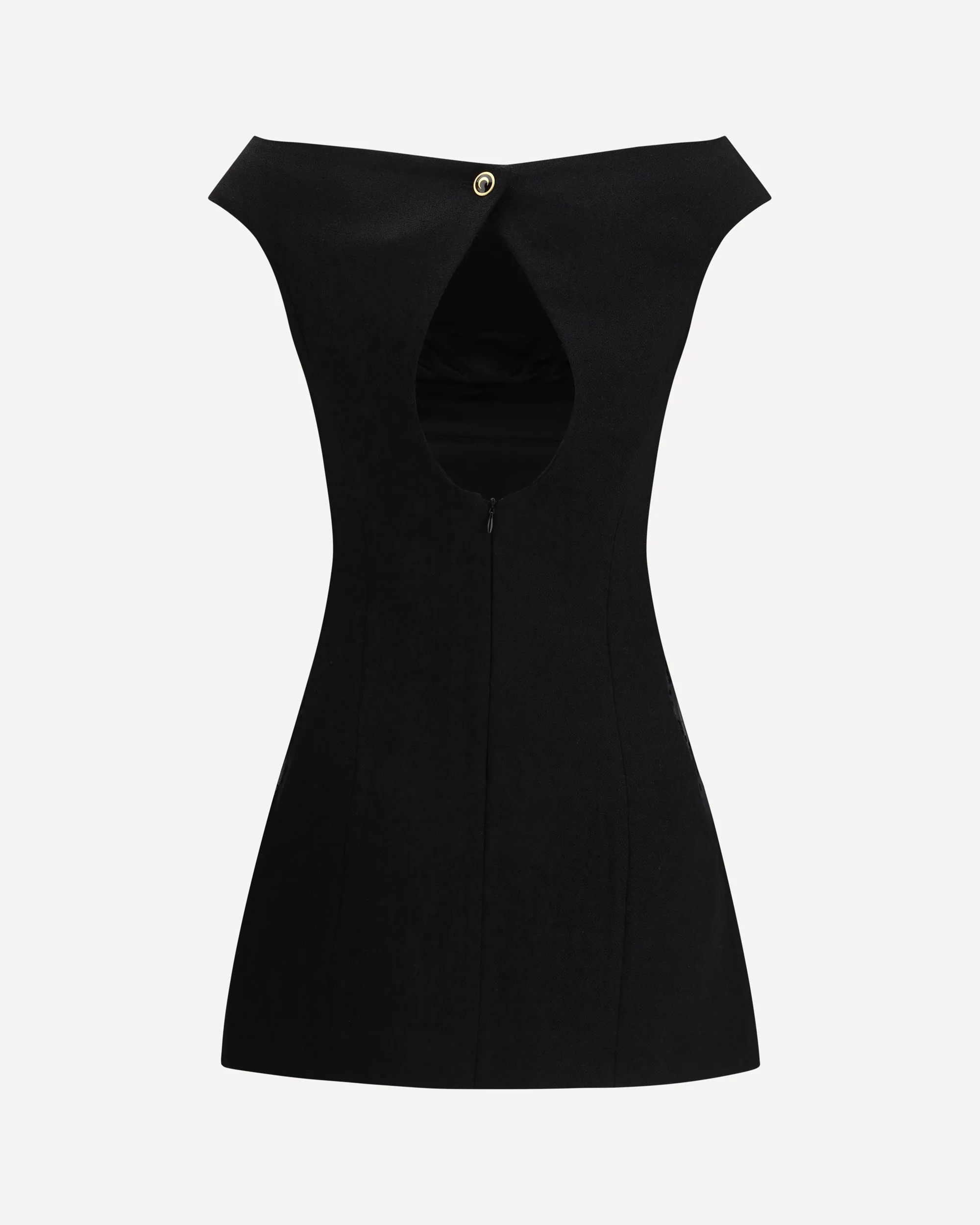 Wool Bouclé Sleeveless Mini Dress - Image 2