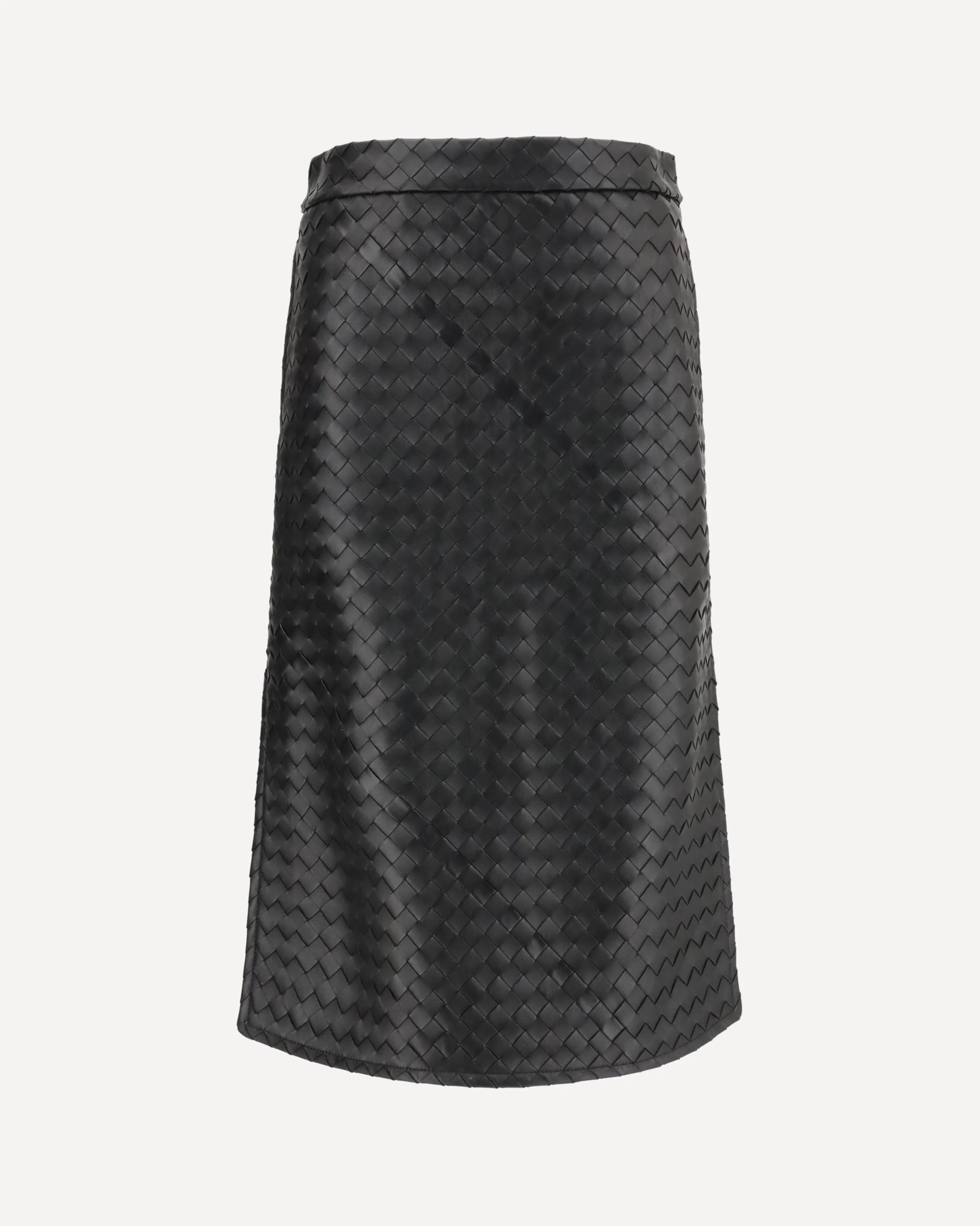 Woven leather Skirt