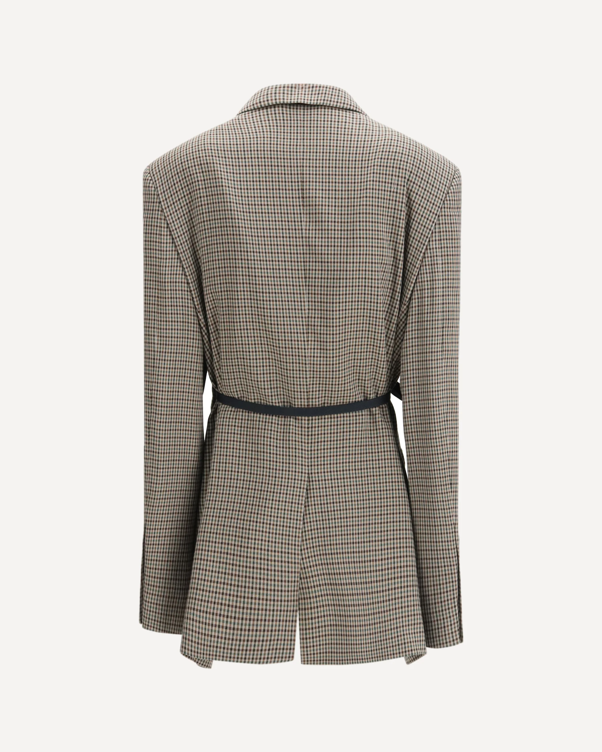 Single-breasted Vichy Jacket - Image 2