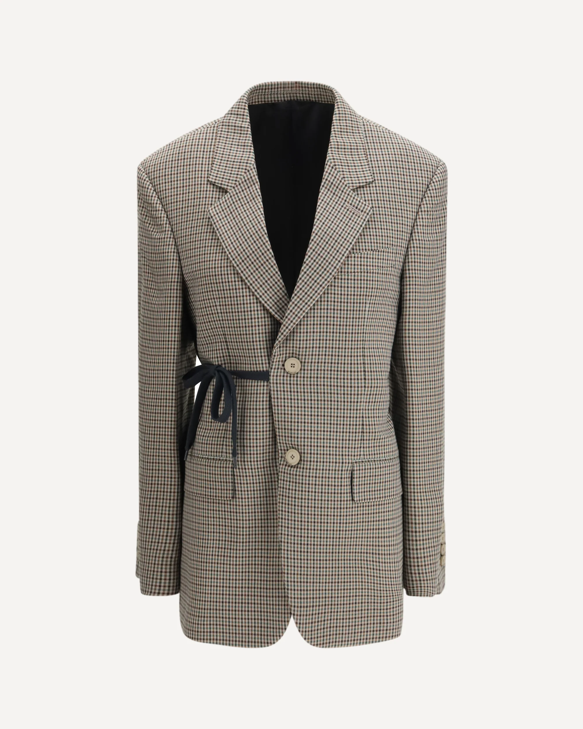 Single-breasted Vichy Jacket - Image 3