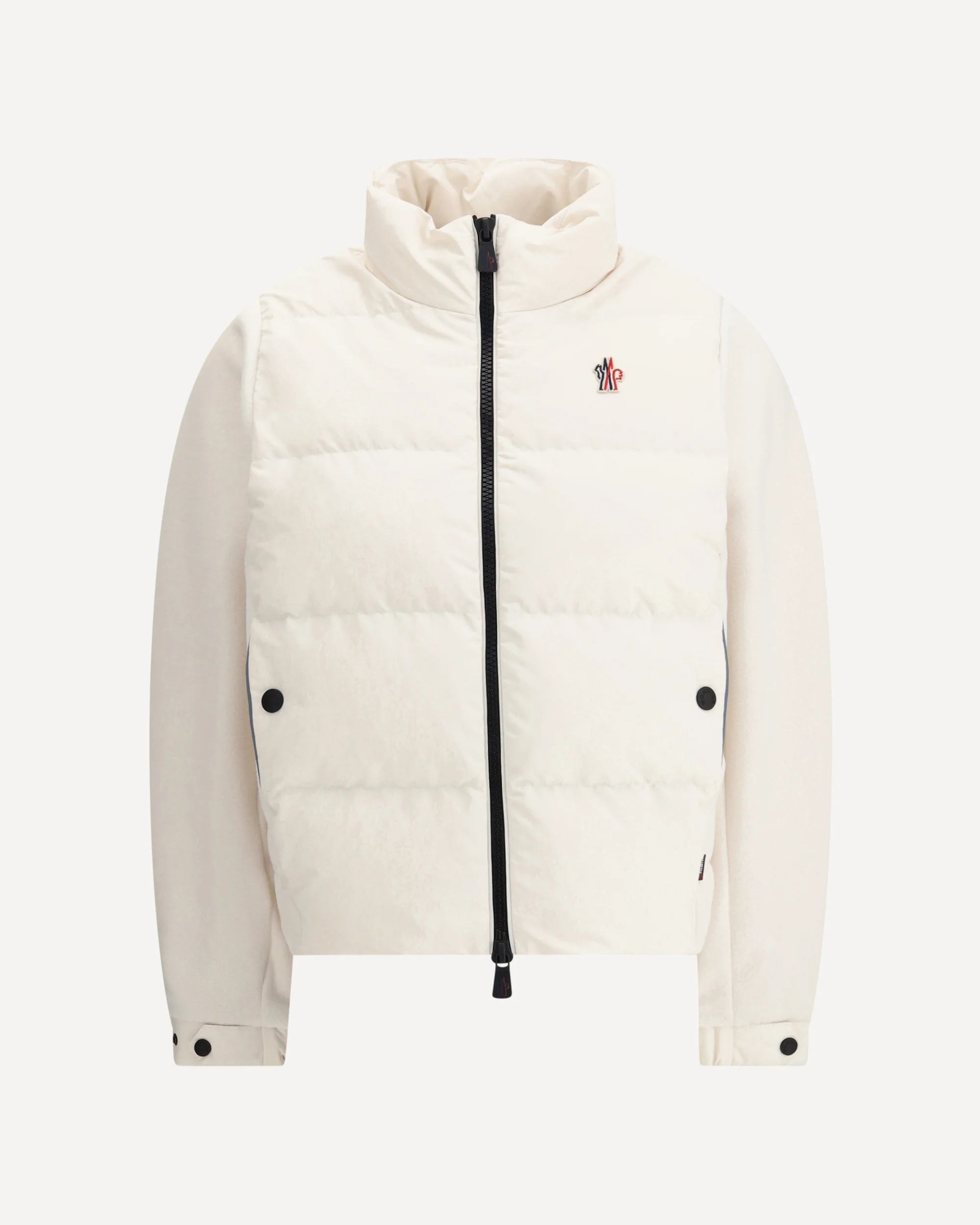 Jacket with sleeves in contrast