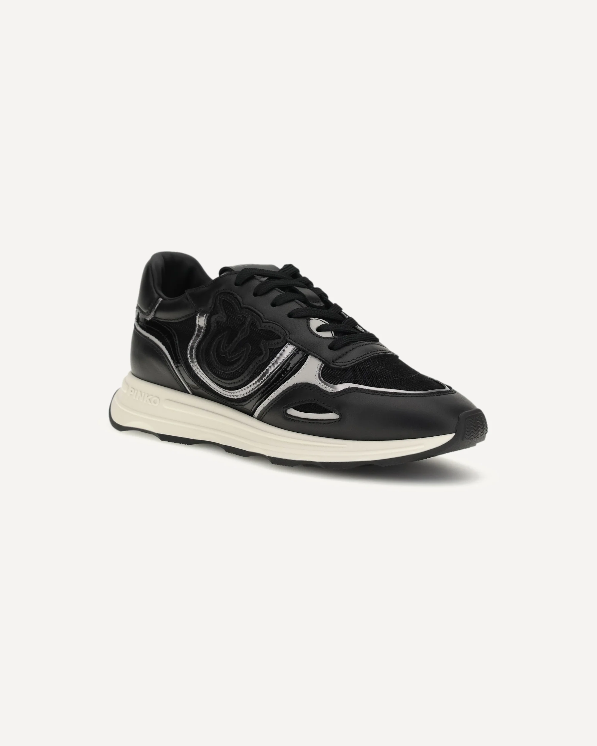 Leather Zoe Sneakers with mesh inserts - Image 4